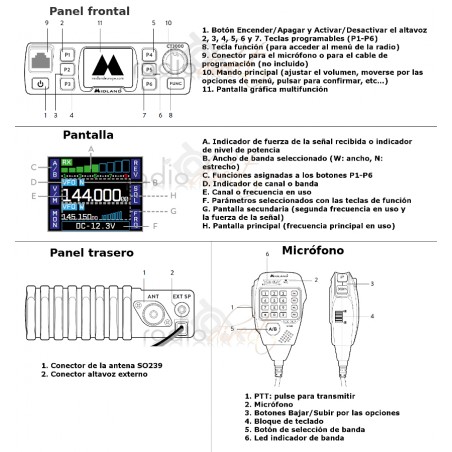 SARI-PKT-23, auricular con micrófono para Kenwood PKT-23
